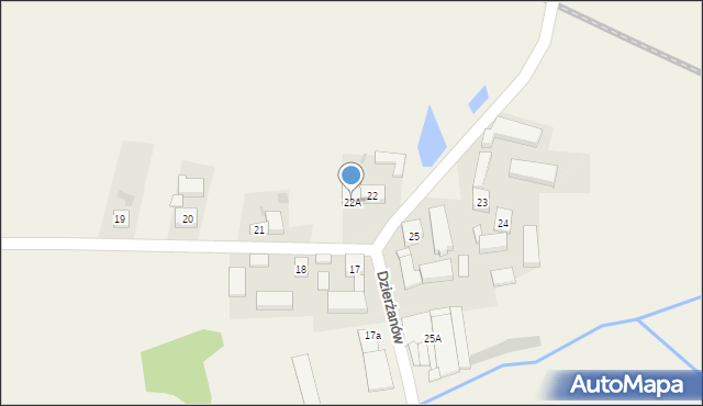 Dzierżanów, Dzierżanów, 22A, mapa Dzierżanów
