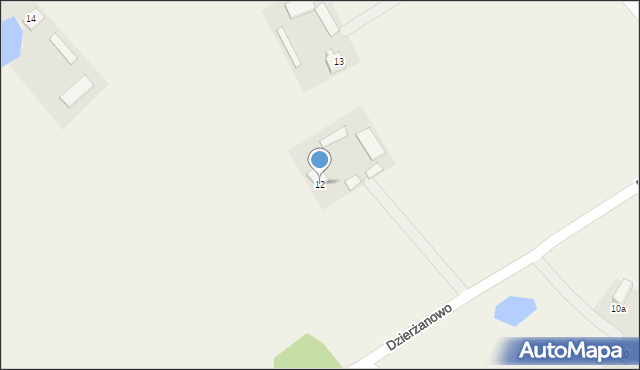 Dzierżanowo, Dzierżanowo, 12, mapa Dzierżanowo