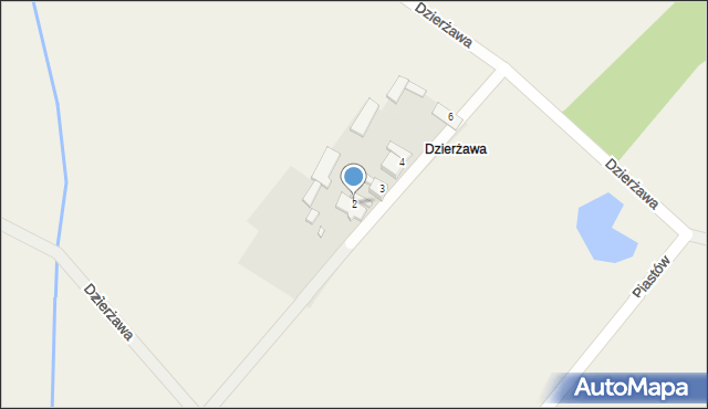 Dzierżawa, Dzierżawa, 2, mapa Dzierżawa