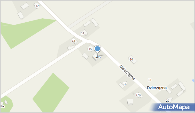 Dzierzązna, Dzierzązna, 15A, mapa Dzierzązna