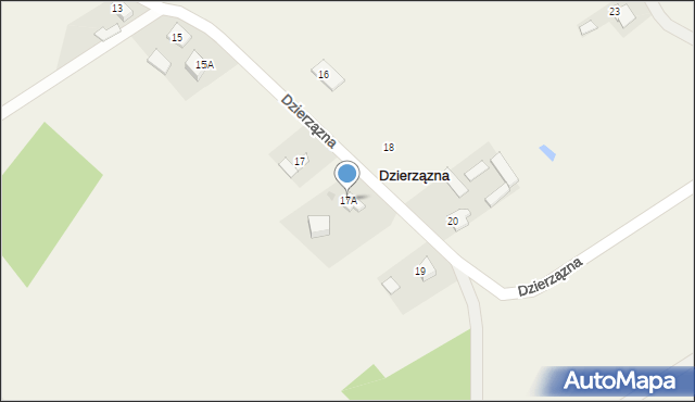 Dzierzązna, Dzierzązna, 17A, mapa Dzierzązna