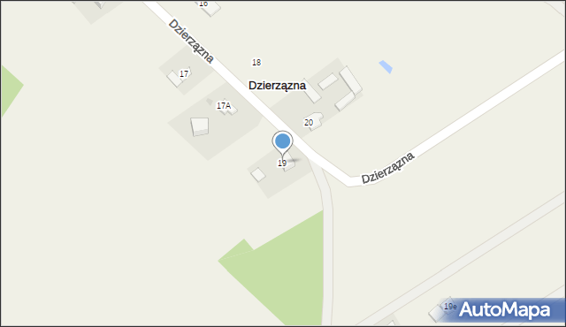 Dzierzązna, Dzierzązna, 19, mapa Dzierzązna