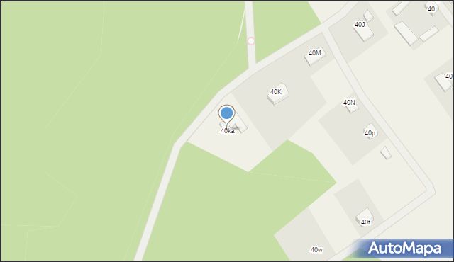 Dzierzązna, Dzierzązna, 40ka, mapa Dzierzązna