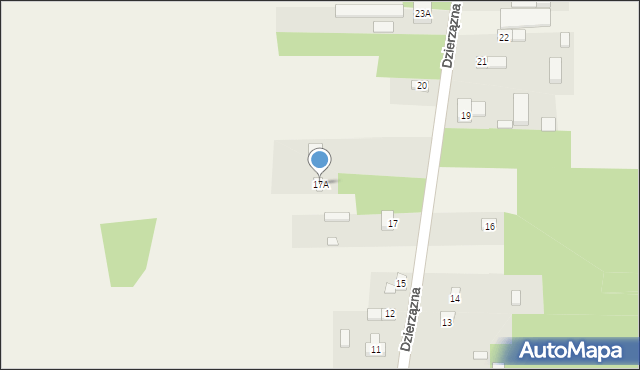 Dzierzązna, Dzierzązna, 17A, mapa Dzierzązna