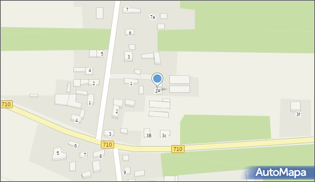 Dzierzązna, Dzierzązna, 1A, mapa Dzierzązna