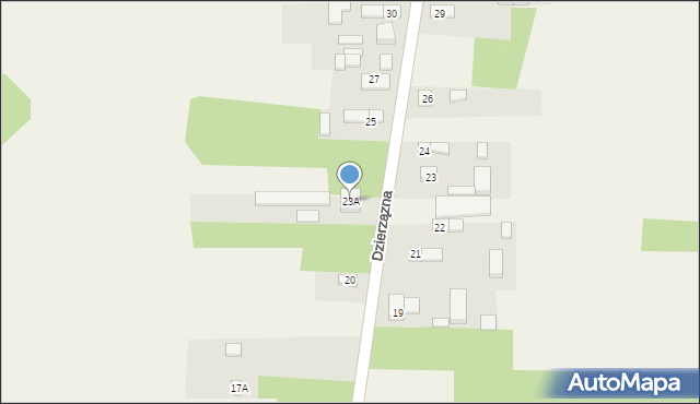 Dzierzązna, Dzierzązna, 23A, mapa Dzierzązna