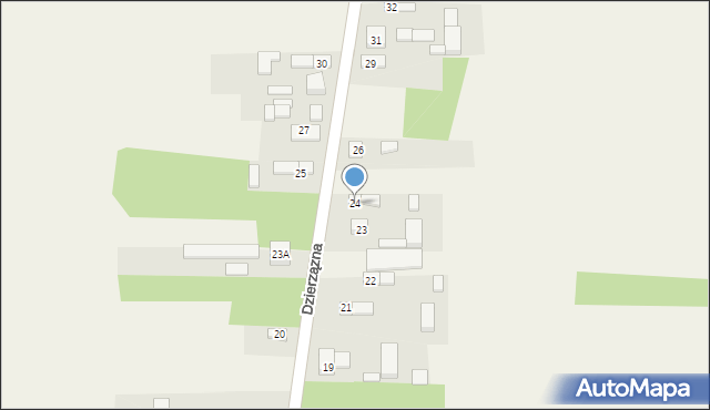 Dzierzązna, Dzierzązna, 24, mapa Dzierzązna