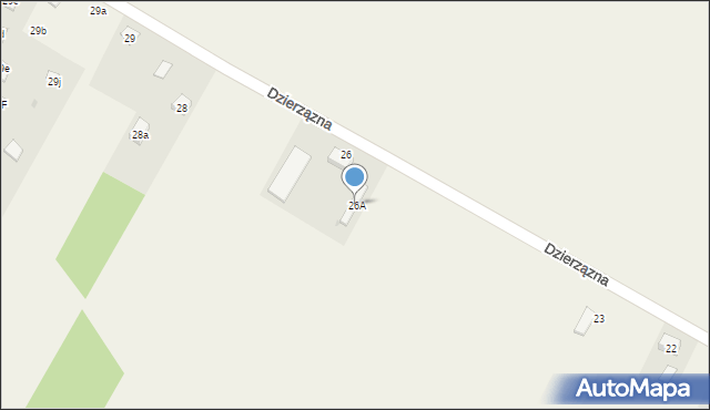 Dzierzązna, Dzierzązna, 26A, mapa Dzierzązna