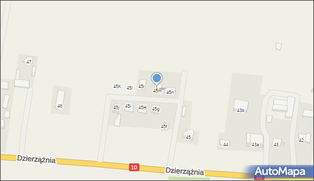 Dzierzążnia, Dzierzążnia, 45m, mapa Dzierzążnia