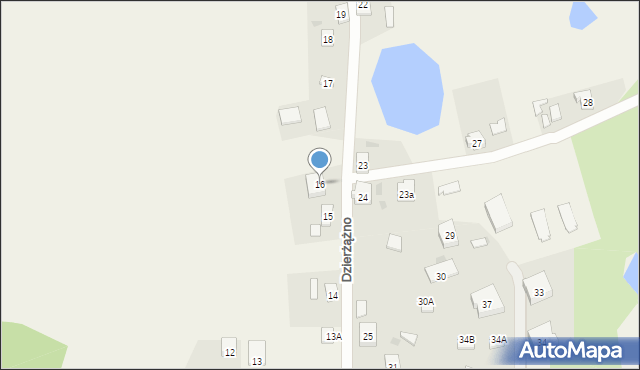 Dzierżążno, Dzierżążno, 16, mapa Dzierżążno