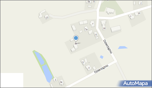Dzierżążno, Dzierżążno, 6A, mapa Dzierżążno