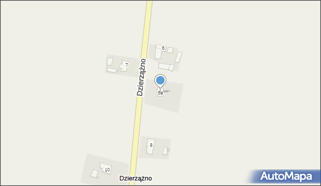 Dzierzążno, Dzierzążno, 6a, mapa Dzierzążno