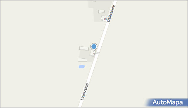 Dzierzbice, Dzierzbice, 9, mapa Dzierzbice