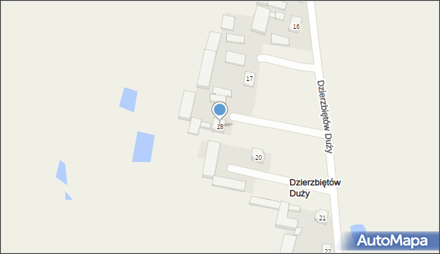Dzierzbiętów Duży, Dzierzbiętów Duży, 19, mapa Dzierzbiętów Duży