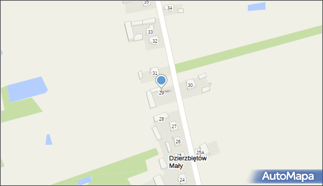 Dzierzbiętów Mały, Dzierzbiętów Mały, 29, mapa Dzierzbiętów Mały