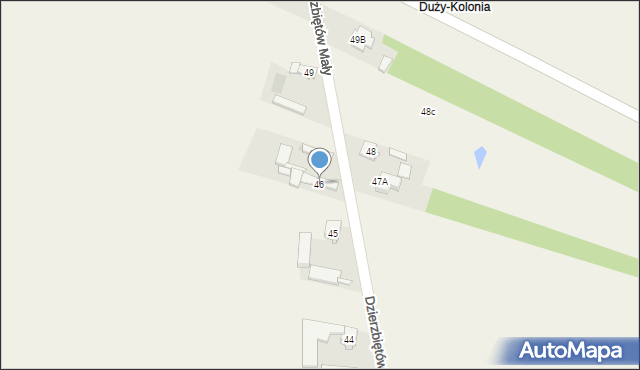 Dzierzbiętów Mały, Dzierzbiętów Mały, 46, mapa Dzierzbiętów Mały