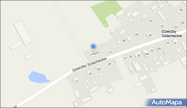 Dzierzby Szlacheckie, Dzierzby Szlacheckie, 47A, mapa Dzierzby Szlacheckie
