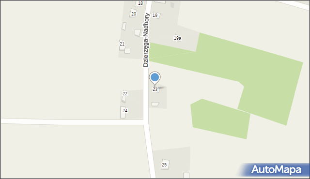Dzierzęga-Nadbory, Dzierzęga-Nadbory, 23, mapa Dzierzęga-Nadbory