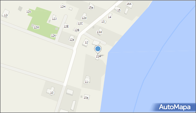 Dzierżenin, Dzierżenin, 11A, mapa Dzierżenin