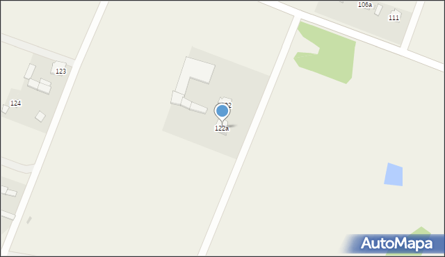 Dzierżenin, Dzierżenin, 122a, mapa Dzierżenin