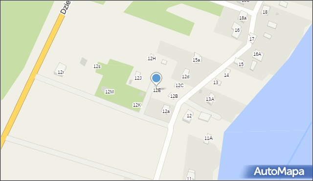 Dzierżenin, Dzierżenin, 12E, mapa Dzierżenin