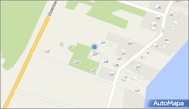 Dzierżenin, Dzierżenin, 12J, mapa Dzierżenin