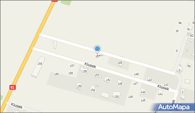 Dzierżenin, Dzierżenin, 167, mapa Dzierżenin