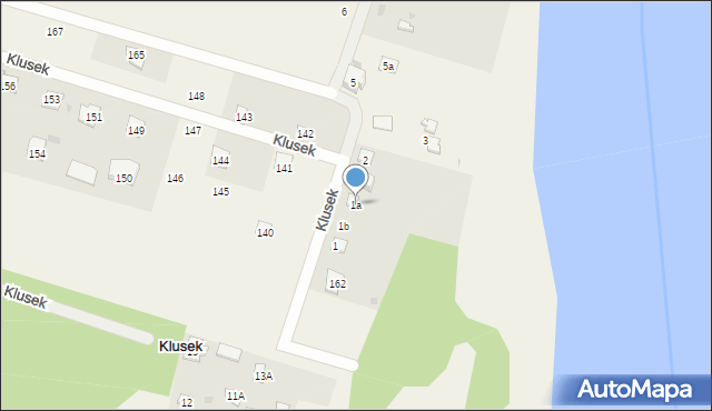 Dzierżenin, Dzierżenin, 1a, mapa Dzierżenin