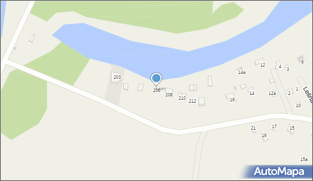 Dzierżenin, Dzierżenin, 206, mapa Dzierżenin