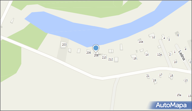 Dzierżenin, Dzierżenin, 208, mapa Dzierżenin
