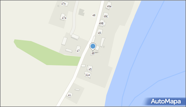 Dzierżenin, Dzierżenin, 46, mapa Dzierżenin