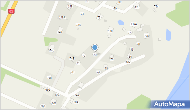 Dzierżenin, Dzierżenin, 73, mapa Dzierżenin