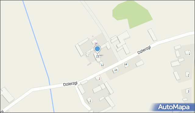 Dzierzgi, Dzierzgi, 13, mapa Dzierzgi