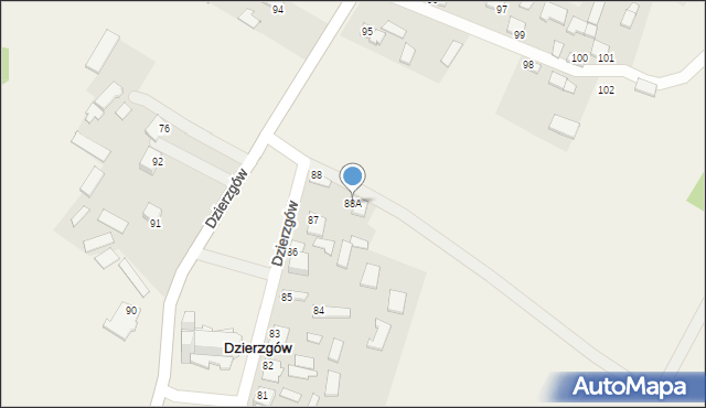 Dzierzgów, Dzierzgów, 88A, mapa Dzierzgów