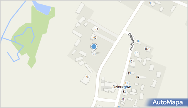 Dzierzgów, Dzierzgów, 91, mapa Dzierzgów