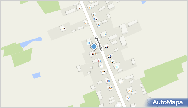 Dzierzgów, Dzierzgów, 13a, mapa Dzierzgów