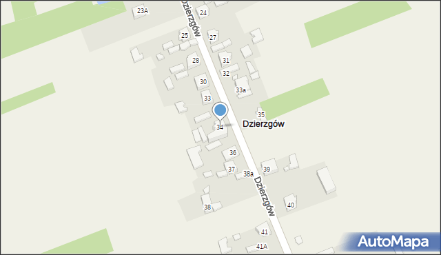 Dzierzgów, Dzierzgów, 34, mapa Dzierzgów