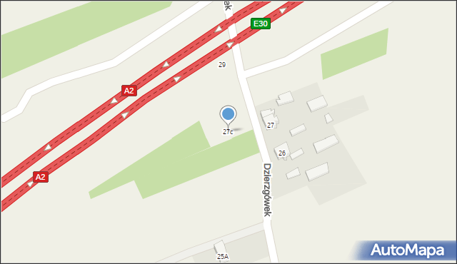 Dzierzgówek, Dzierzgówek, 27c, mapa Dzierzgówek