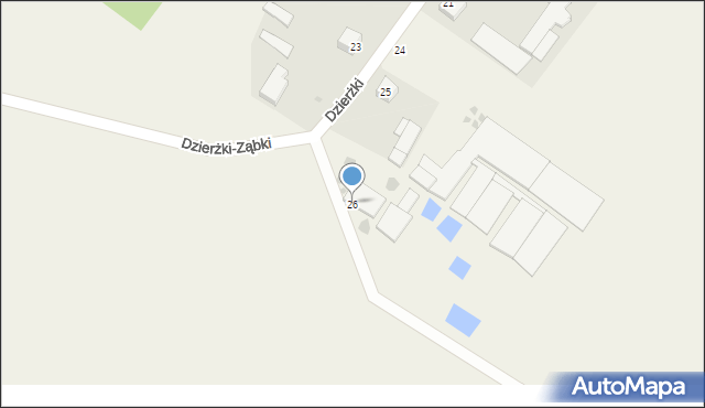 Dzierżki, Dzierżki, 26, mapa Dzierżki