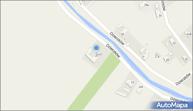 Dzierzków, Dzierzków, 15, mapa Dzierzków