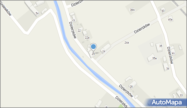 Dzierzków, Dzierzków, 23, mapa Dzierzków