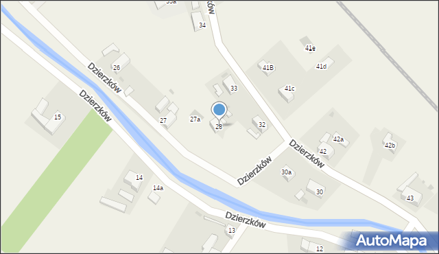 Dzierzków, Dzierzków, 28, mapa Dzierzków