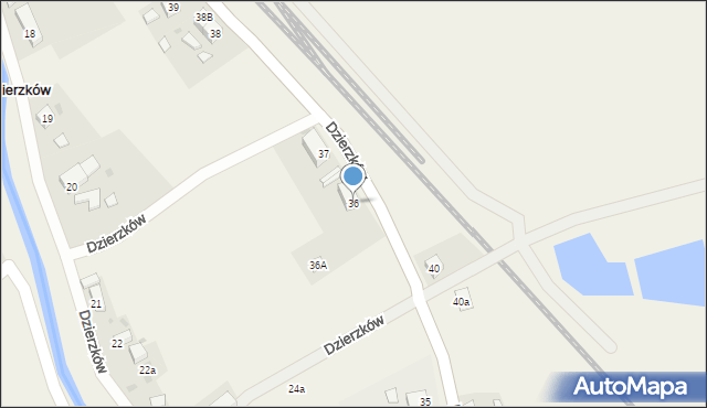 Dzierzków, Dzierzków, 36, mapa Dzierzków