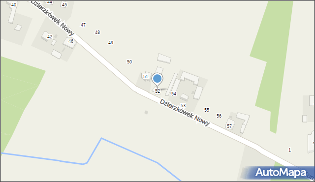 Dzierzkówek Nowy, Dzierzkówek Nowy, 52, mapa Dzierzkówek Nowy