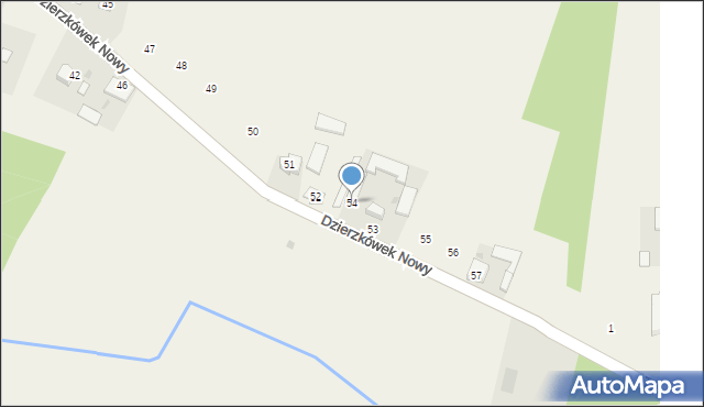 Dzierzkówek Nowy, Dzierzkówek Nowy, 54, mapa Dzierzkówek Nowy