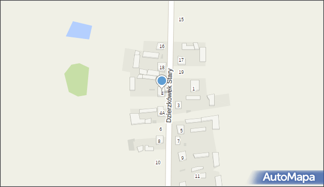 Dzierzkówek Stary, Dzierzkówek Stary, 4, mapa Dzierzkówek Stary