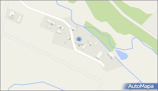 Dzierżkowice, Dzierżkowice, 22, mapa Dzierżkowice