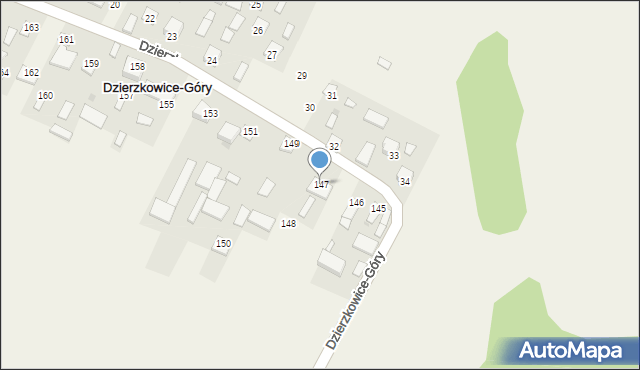 Dzierzkowice-Góry, Dzierzkowice-Góry, 147, mapa Dzierzkowice-Góry