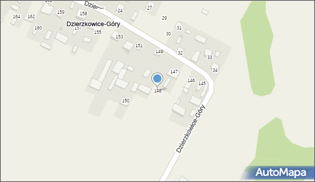 Dzierzkowice-Góry, Dzierzkowice-Góry, 148, mapa Dzierzkowice-Góry