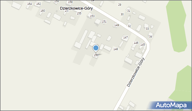 Dzierzkowice-Góry, Dzierzkowice-Góry, 150, mapa Dzierzkowice-Góry